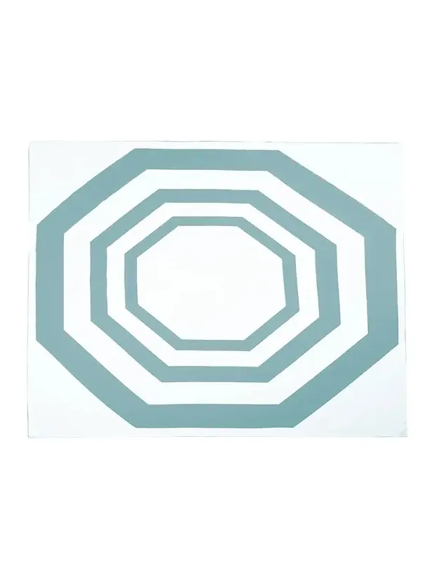 The Lino Essential Aqua Tablecloth, 71" Square