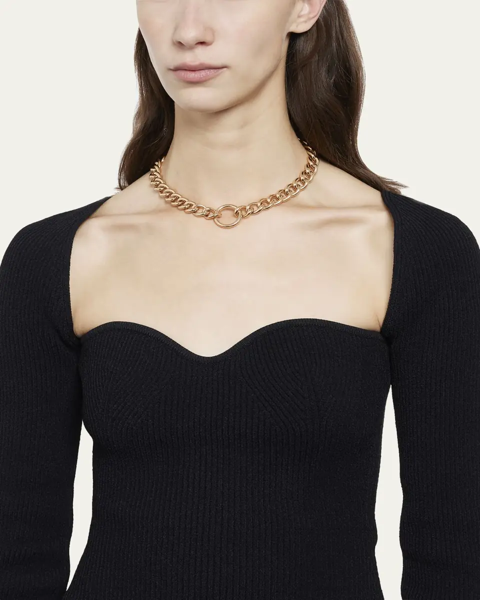 Pomellato 18K Rose Gold Catene Circle Clasp Necklace | Thumbnail 2