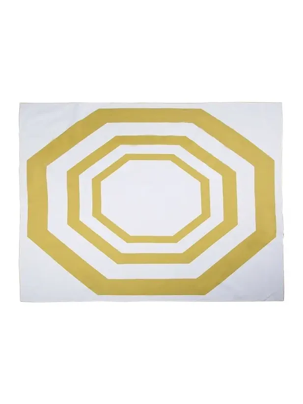 The Lino Essential Yellow Tablecloth, 71" Square