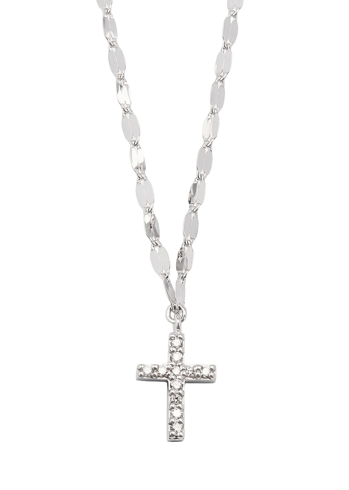 Lana 14K Gold Flawless Mini Cross Pendant Necklace