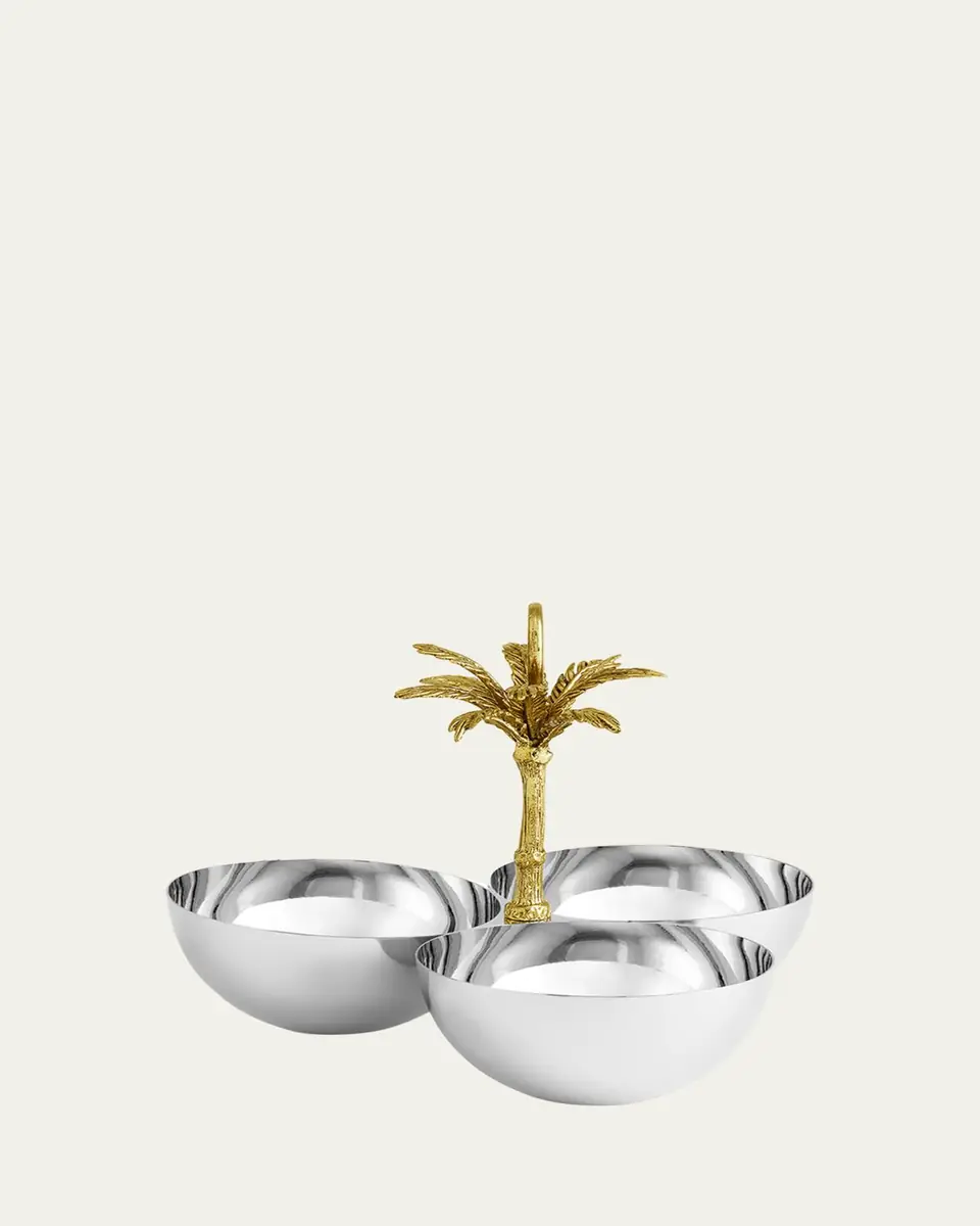 Michael Aram Palm Triple Bowl | Thumbnail 2