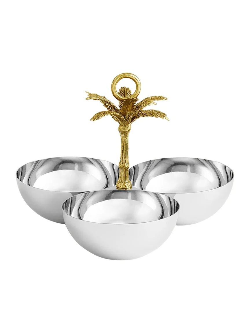 Michael Aram Palm Triple Bowl