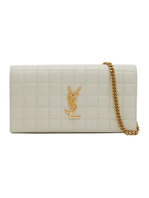 Cassandre YSL Wallet on Chain in Quilted Smooth Leather Cassandre YSL Wallet on Chain in Quilted Smooth Leather