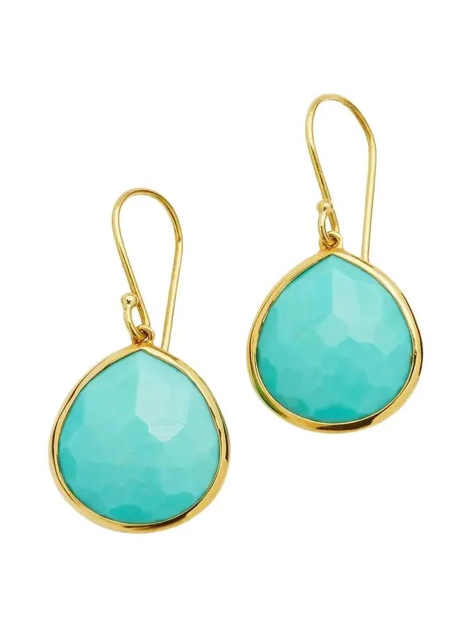Small Teardrop Earrings in 18K Gold