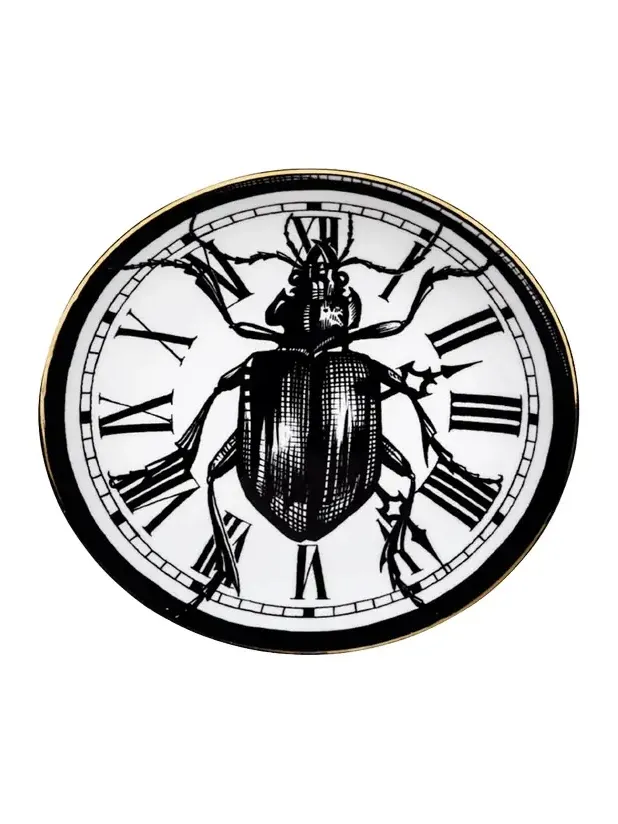 Rory Dobner Beetle Clock Salad Dessert Plate
