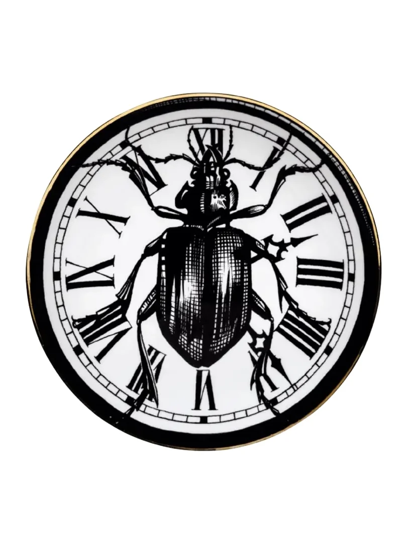 Rory Dobner Beetle Clock Salad Dessert Plate
