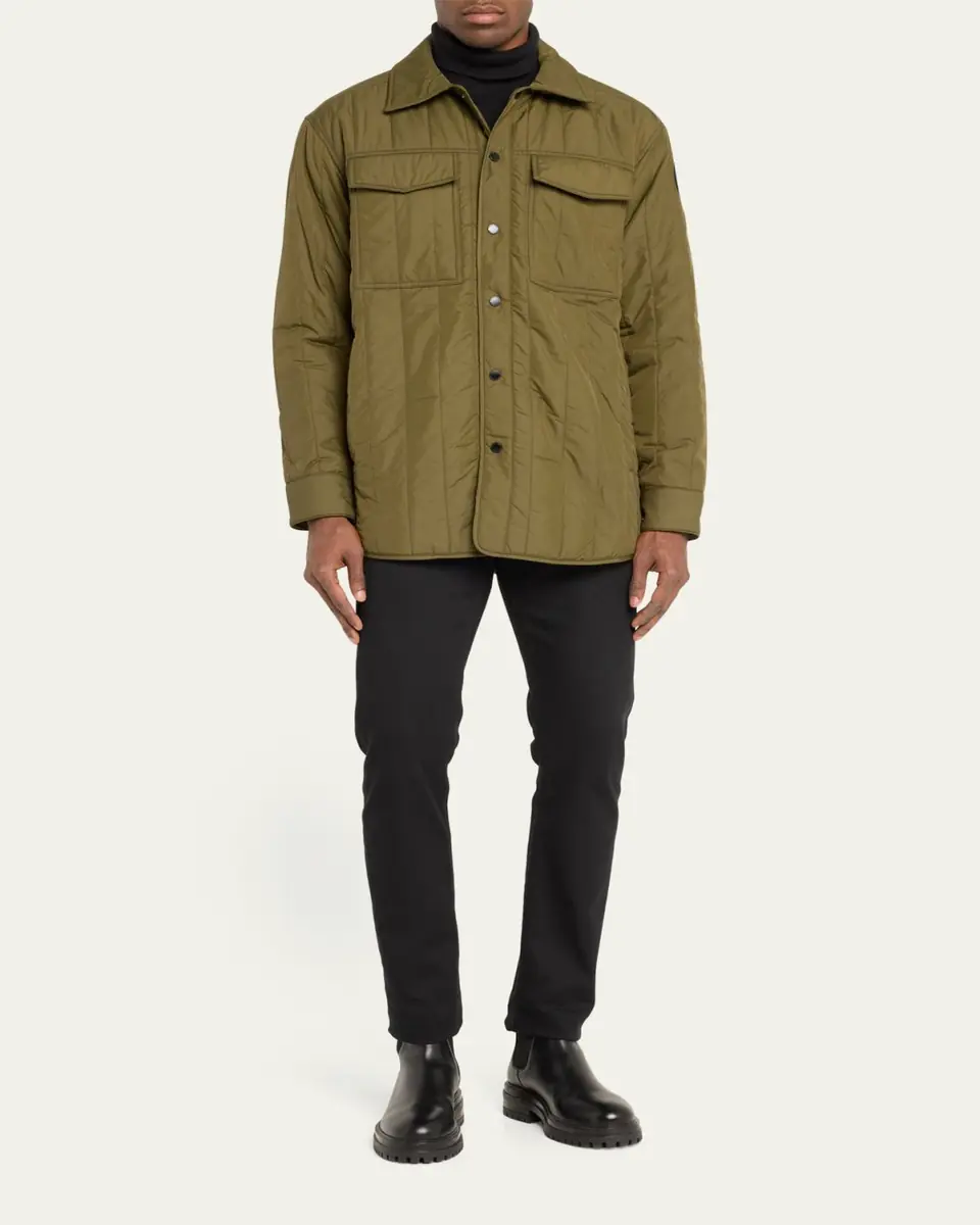 Canada Goose Men's Quilted Black Label Overshirt | Thumbnail 2