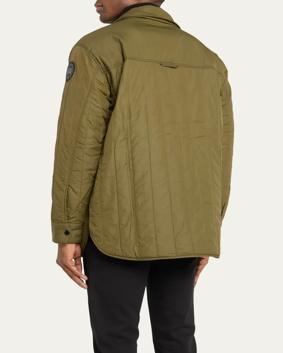 Canada Goose Men's Quilted Black Label Overshirt | Thumbnail 3
