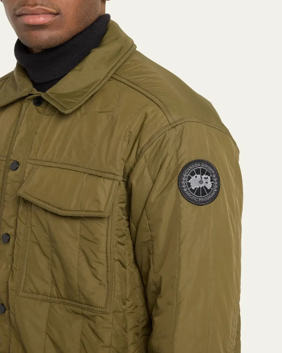 Canada Goose Men's Quilted Black Label Overshirt | Thumbnail 5