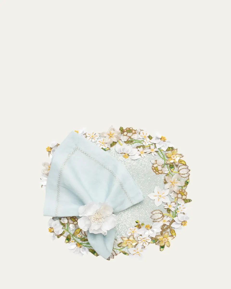 Kim Seybert Gardenia Napkin Ring in | Thumbnail 3