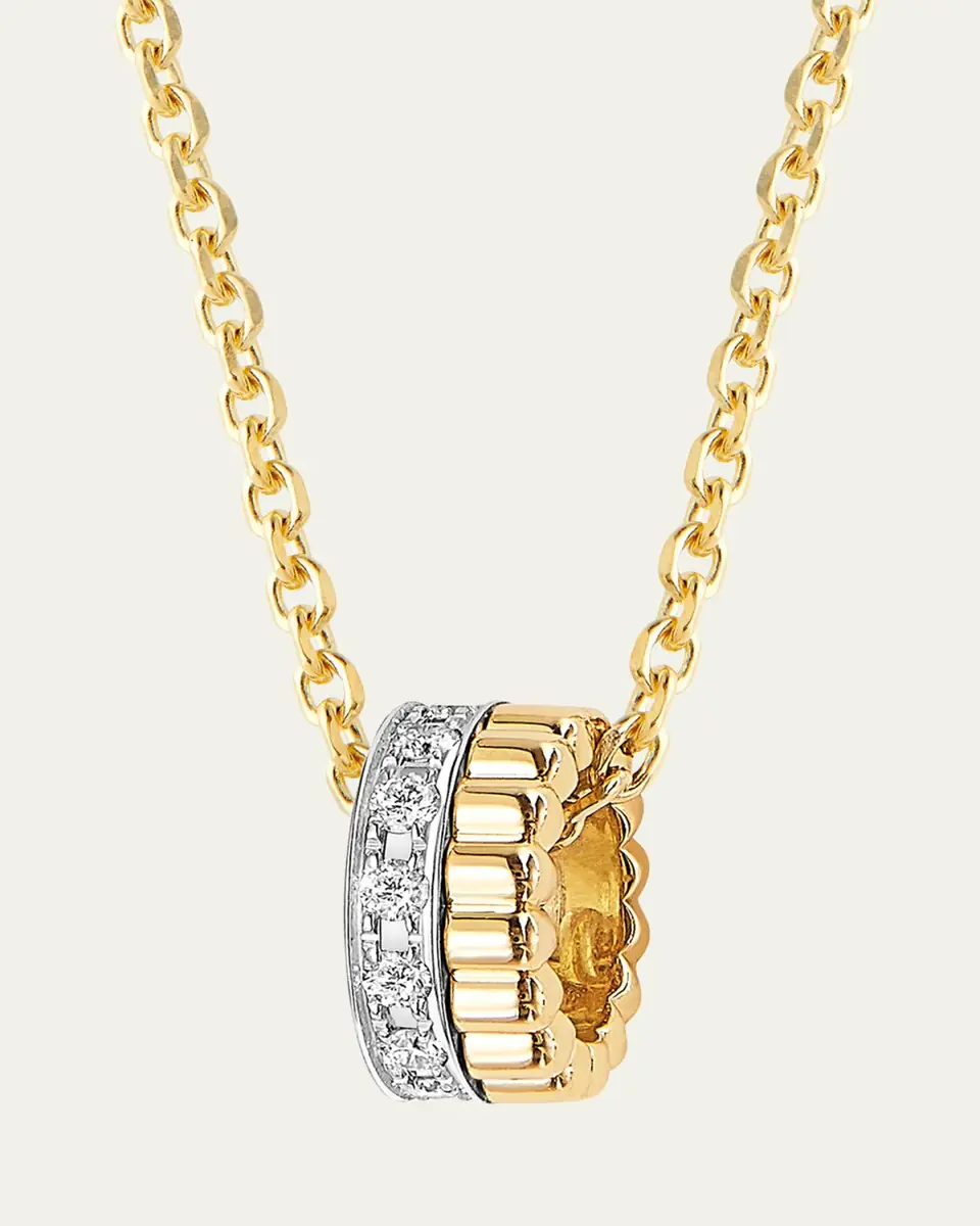 Boucheron 18k Yellow Gold Quatre Radiant Edition Diamond Pendant | Thumbnail 4