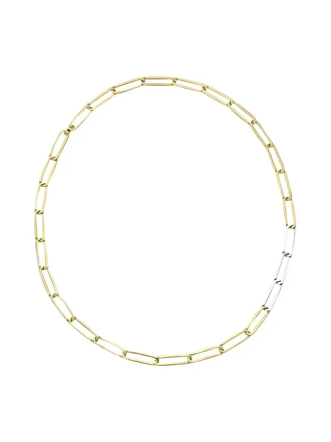 Kinraden Men's Exhaling Her Two-Tone Chain Link Necklace