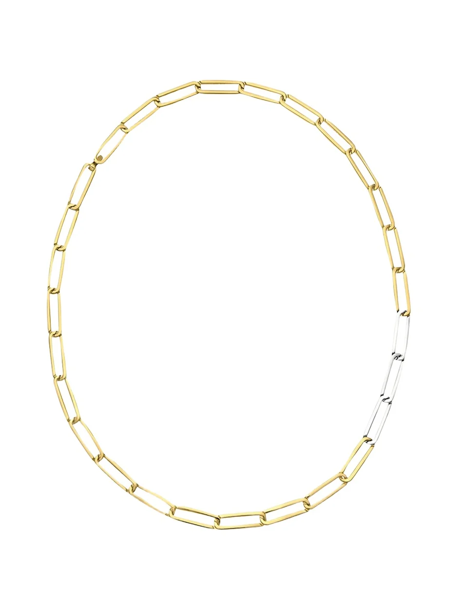 Men's Exhaling Her Two-Tone Chain Link Necklace