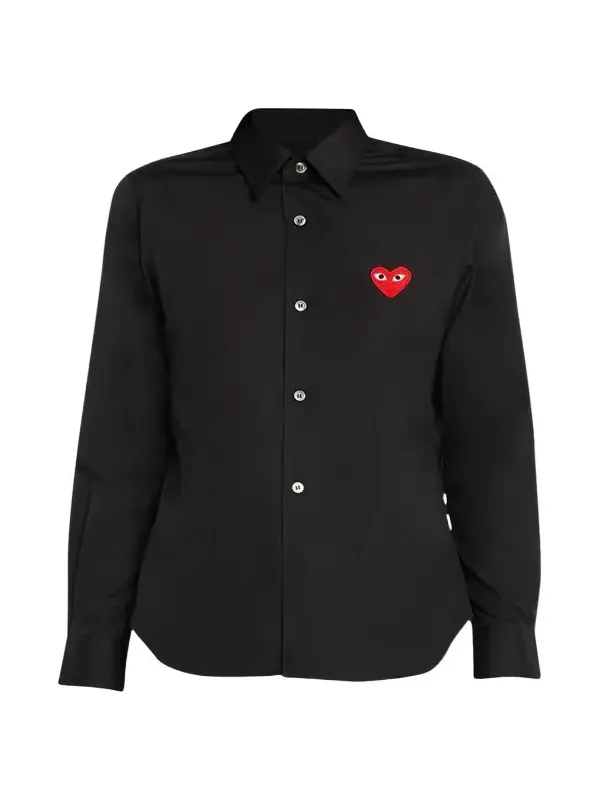 Logo-Patch Woven Cotton Button-Front Shirt Logo-Patch Woven Cotton Button-Front Shirt