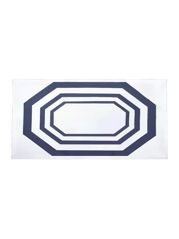 The Lino Essential Navy Tablecloth, 71" x 144"