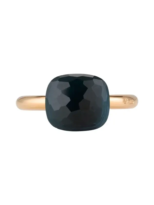 Nudo Classic 18K Rose Gold London Blue Topaz Ring