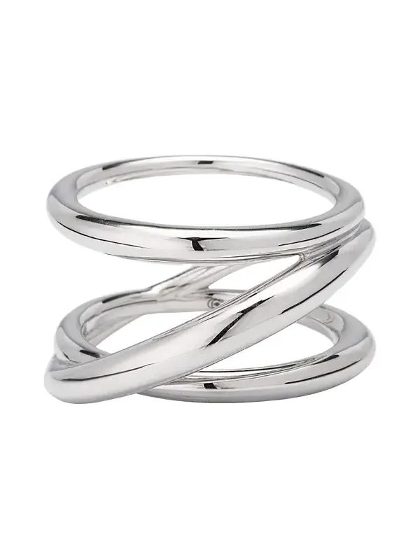 Sterling Silver Bague Triplet Ring