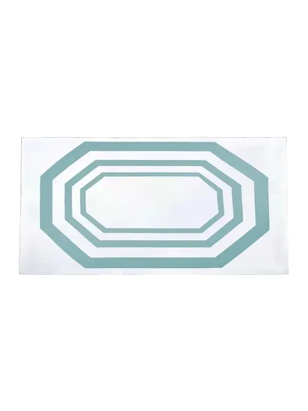 The Lino Essential Aqua Tablecloth, 71" x 125"