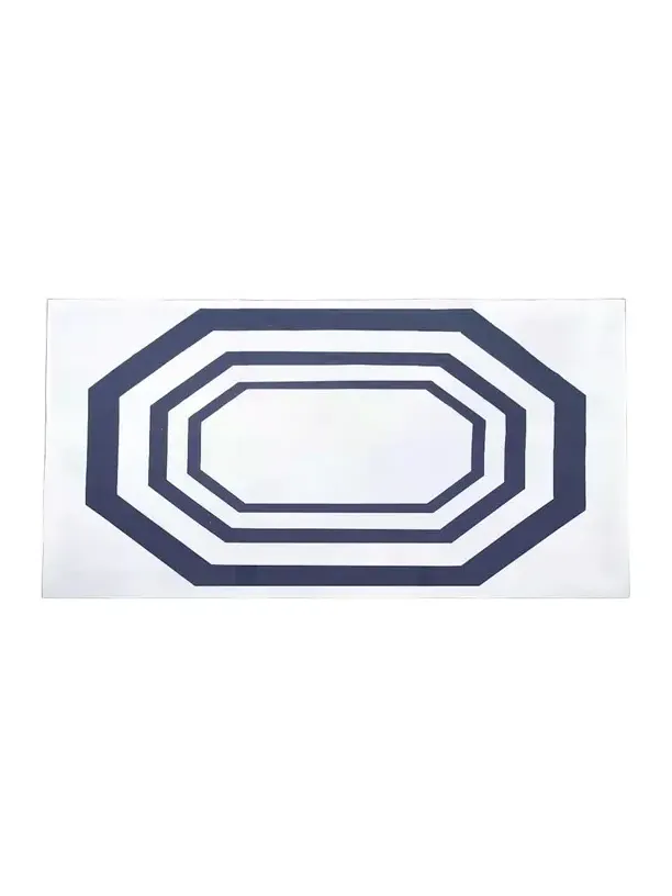 The Lino Essential Navy Tablecloth, 71" x 98"