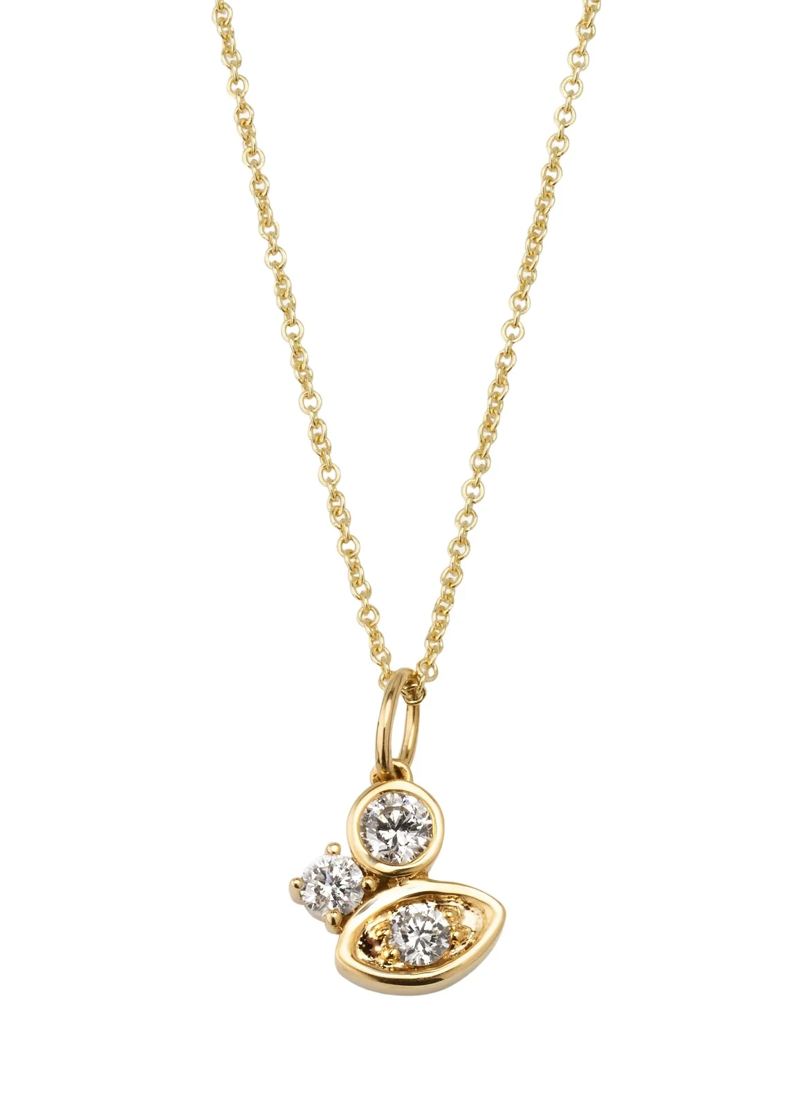 Sydney Evan Diamond Marquise Eye Cluster Charm Necklace