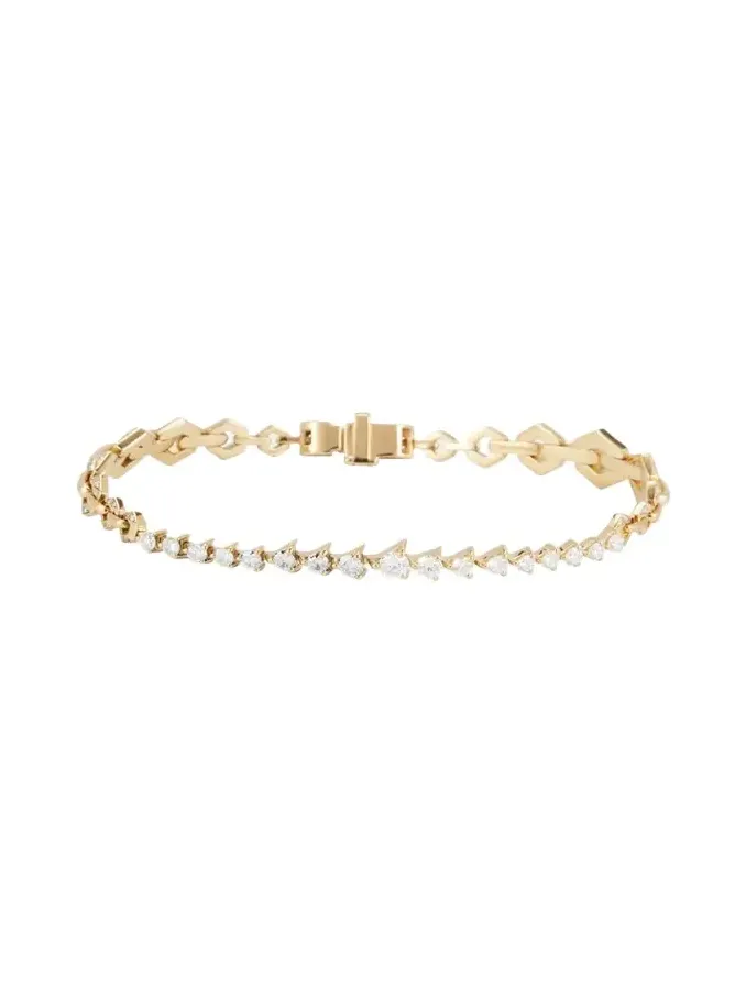 18k Yellow Gold Diamond Flow Bond Bracelet