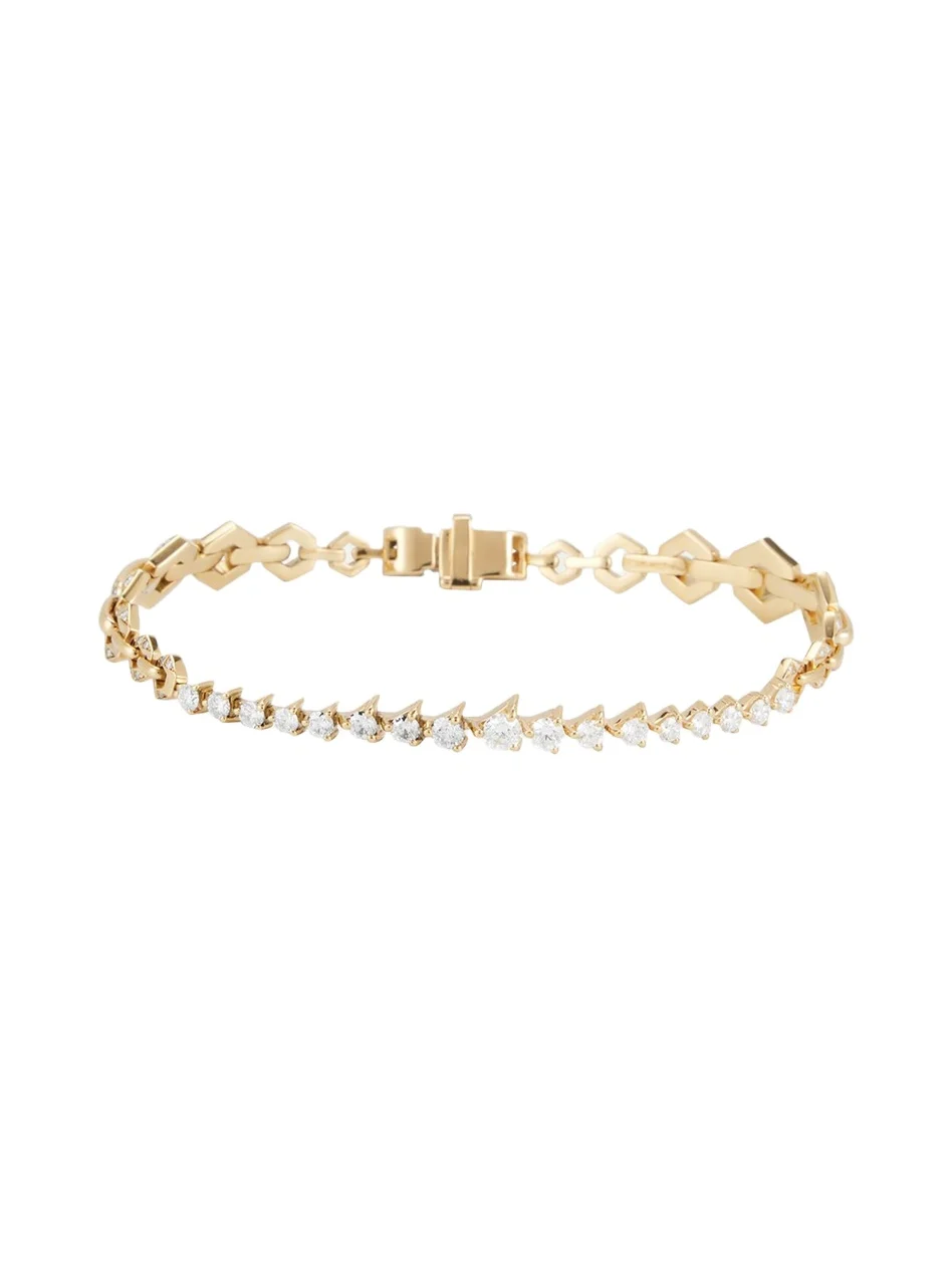 18k Yellow Gold Diamond Flow Bond Bracelet 18k Yellow Gold Diamond Flow Bond Bracelet