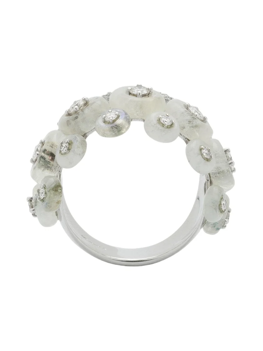 Diamond Surrounding Triple Ring in 18k White Gold Diamond Surrounding Triple Ring in 18k White Gold