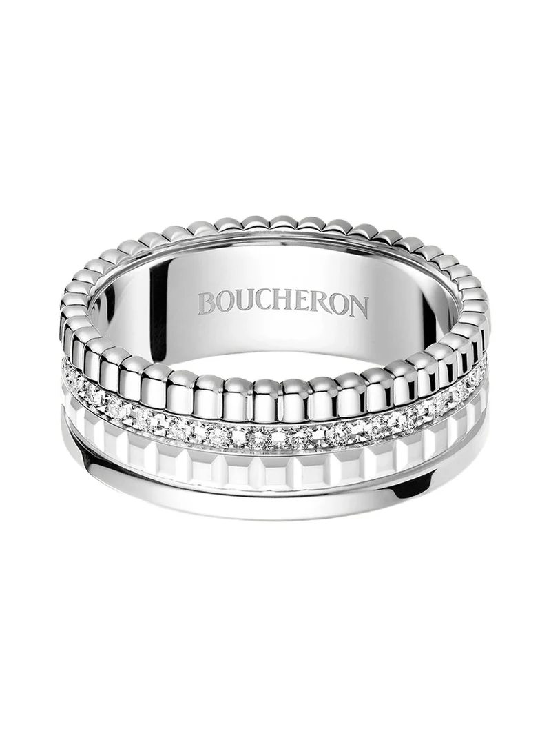 18K White Gold Quatre Double White Edition Small Ring