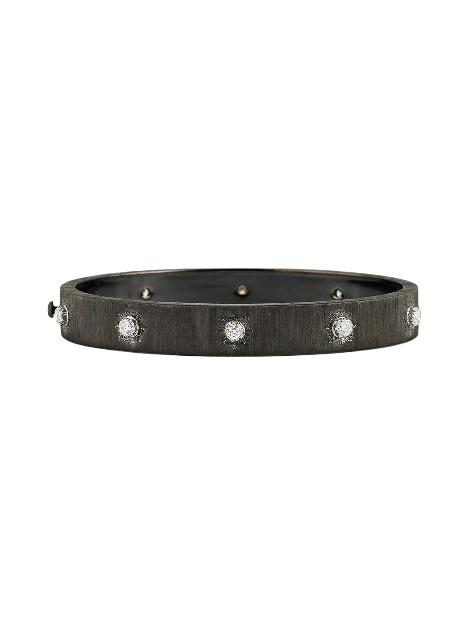 Buccellati Macri Classica Bangle, Black Gold, 8mm