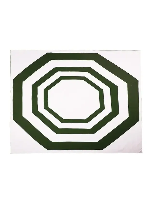 The Lino Essential Green Tablecloth, 71" Square