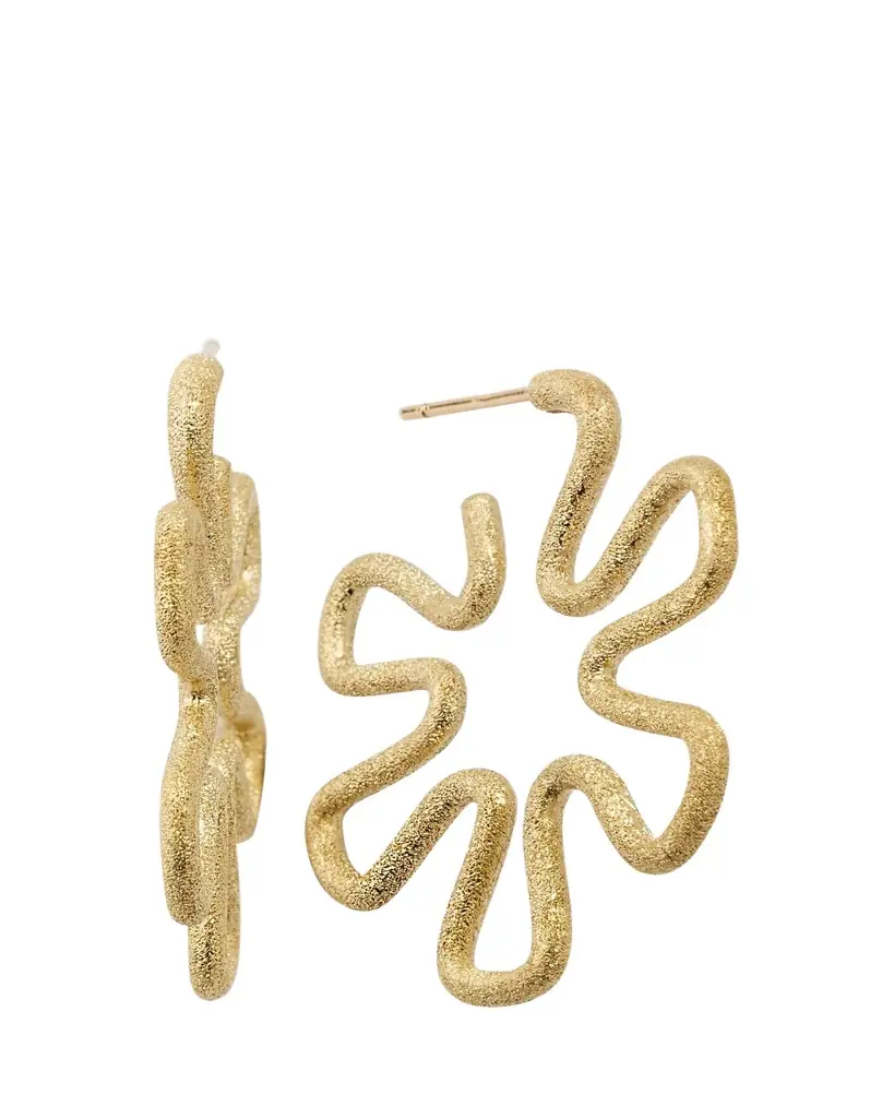 Bea Bongiasca Margherita 9K Yellow Gold Medium Daisy Earrings | Image 1 Bea Bongiasca Margherita 9K Yellow Gold Medium Daisy Earrings | Image 1