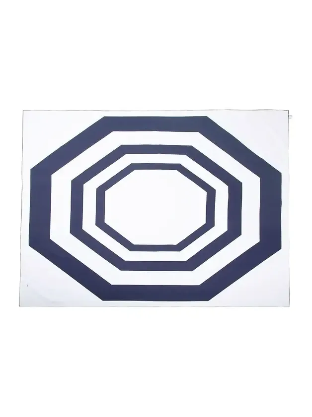 The Lino Essential Navy Tablecloth, 71" Square
