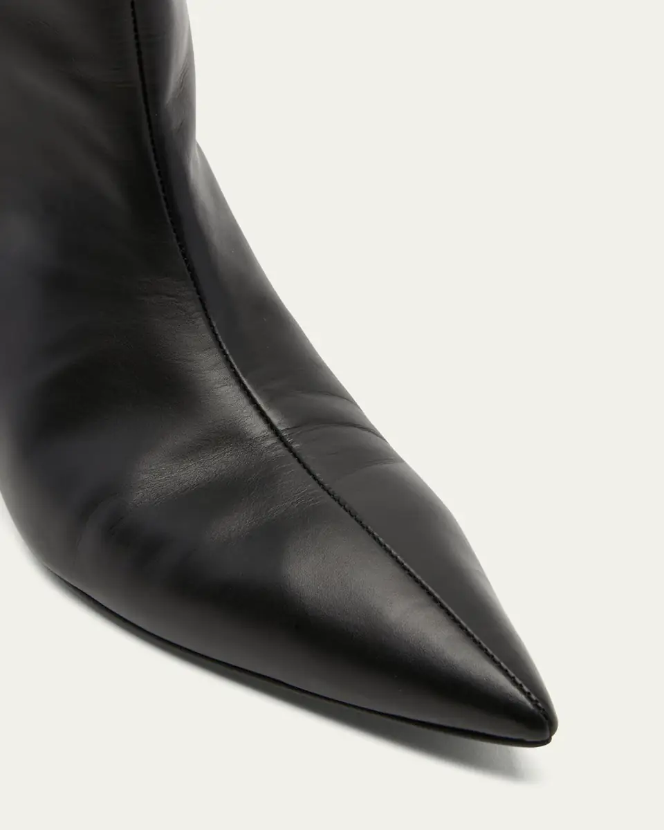 Jil Sander Half Calfskin Kitten-Heel Boots | Thumbnail 2