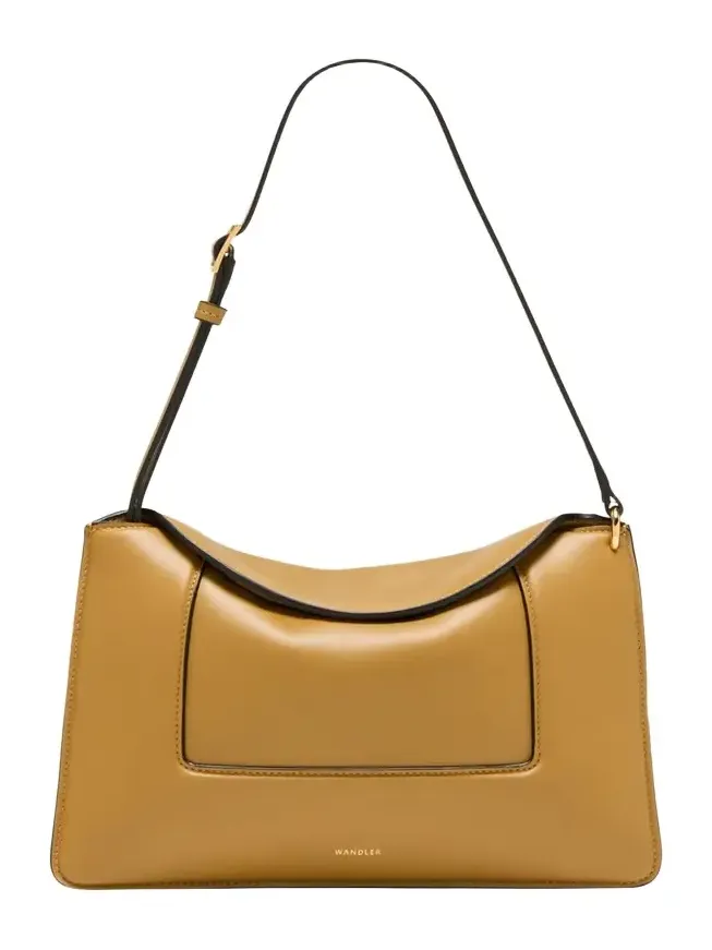 Penelope Fold-Over Flap Leather Shoulder Bag Penelope Fold-Over Flap Leather Shoulder Bag