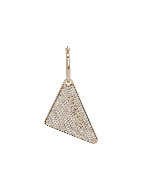 Crystal Logo Symbole Left Earring Crystal Logo Symbole Left Earring