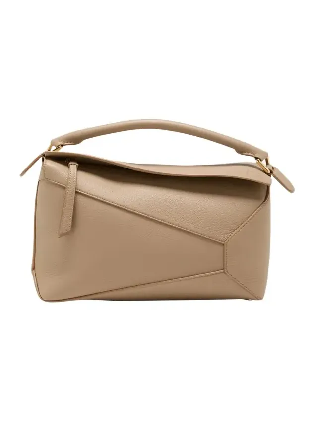 Puzzle Edge Medium Top-Handle Bag in Soft Grained Leather Puzzle Edge Medium Top-Handle Bag in Soft Grained Leather