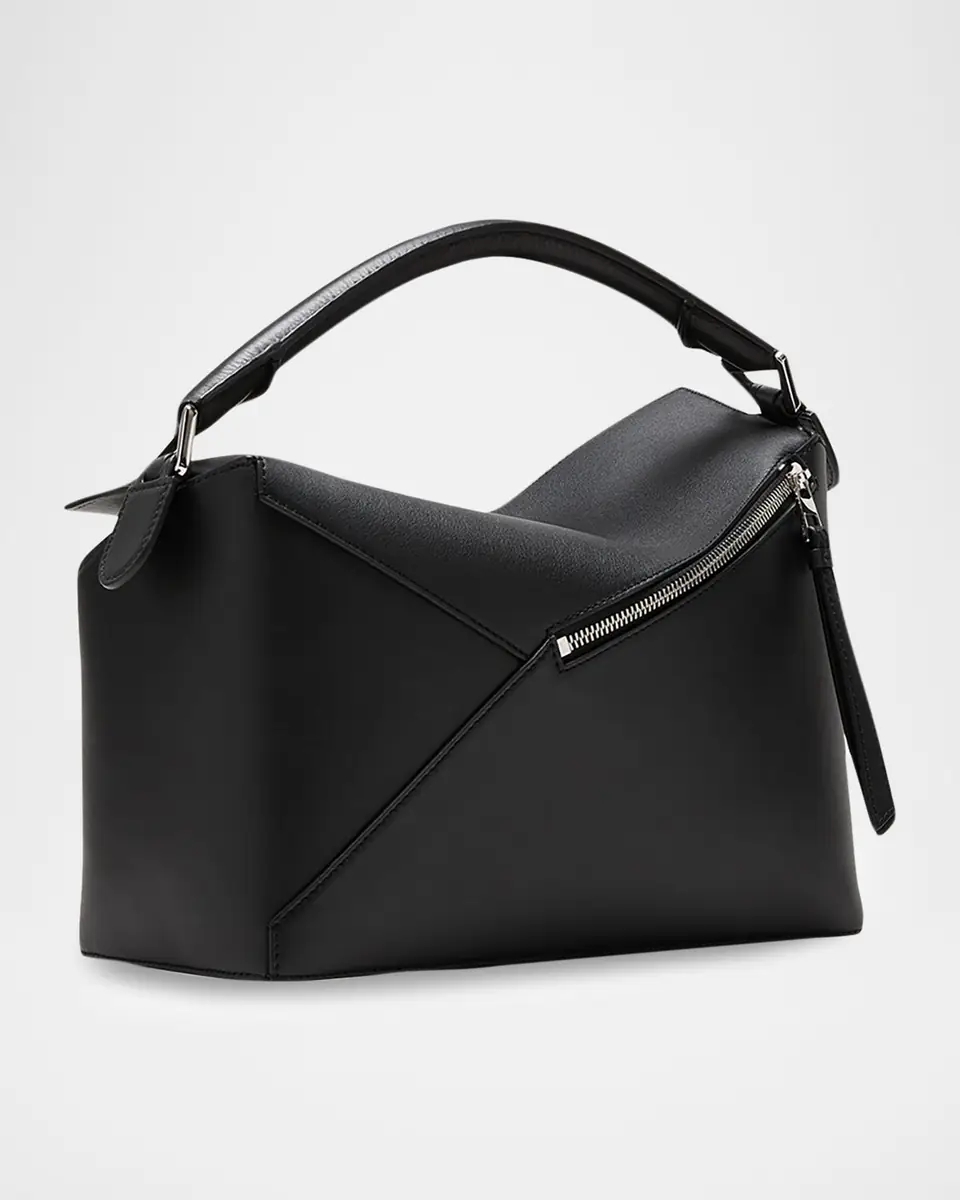 Loewe Puzzle Edge Medium Top-Handle Bag in Grained Leather | Thumbnail 2 Loewe Puzzle Edge Medium Top-Handle Bag in Grained Leather | Thumbnail 2