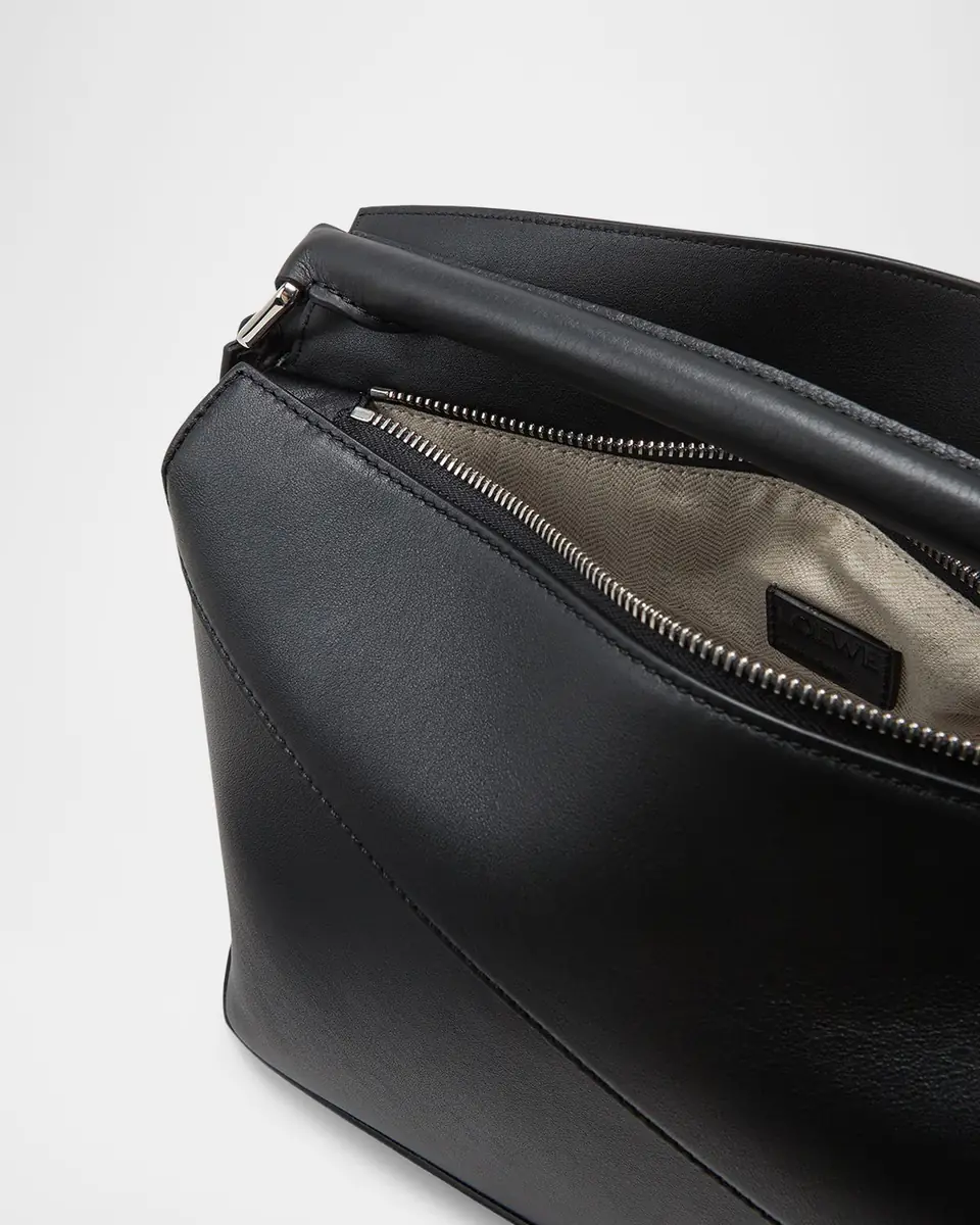 Loewe Puzzle Edge Medium Top-Handle Bag in Grained Leather | Thumbnail 3 Loewe Puzzle Edge Medium Top-Handle Bag in Grained Leather | Thumbnail 3