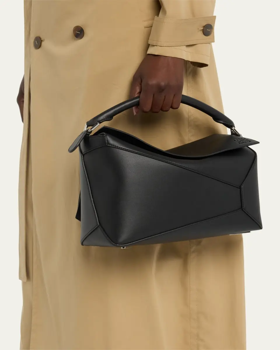 Loewe Puzzle Edge Medium Top-Handle Bag in Grained Leather | Thumbnail 6 Loewe Puzzle Edge Medium Top-Handle Bag in Grained Leather | Thumbnail 6