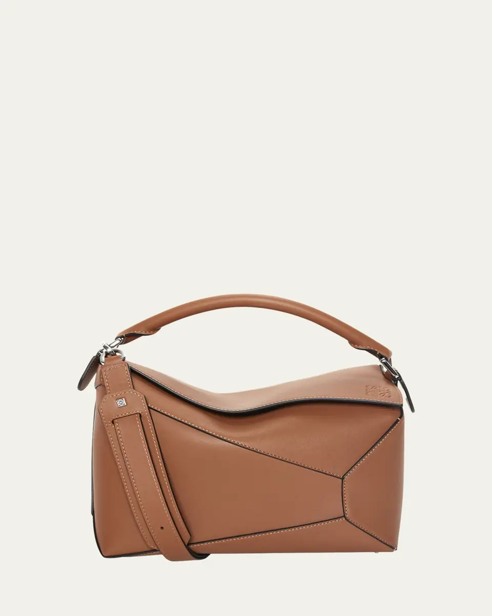 Loewe Puzzle Edge Medium Top-Handle Bag in Grained Leather | Thumbnail 10 Loewe Puzzle Edge Medium Top-Handle Bag in Grained Leather | Thumbnail 10