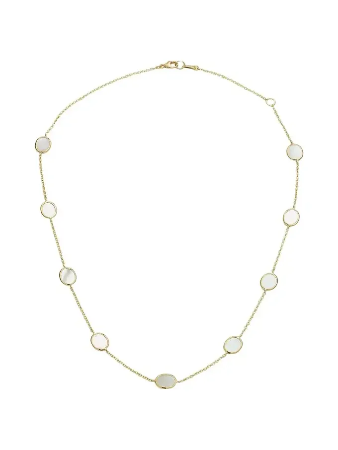 18k Gold Rock Candy Confetti Station Necklace
