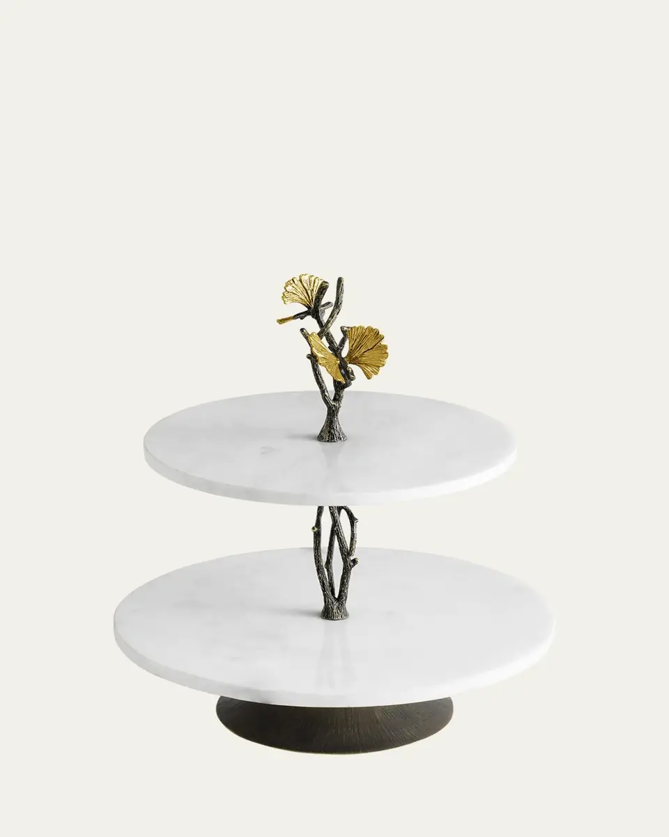 Michael Aram Butterfly Ginkgo Etagere Under counter | Thumbnail 3