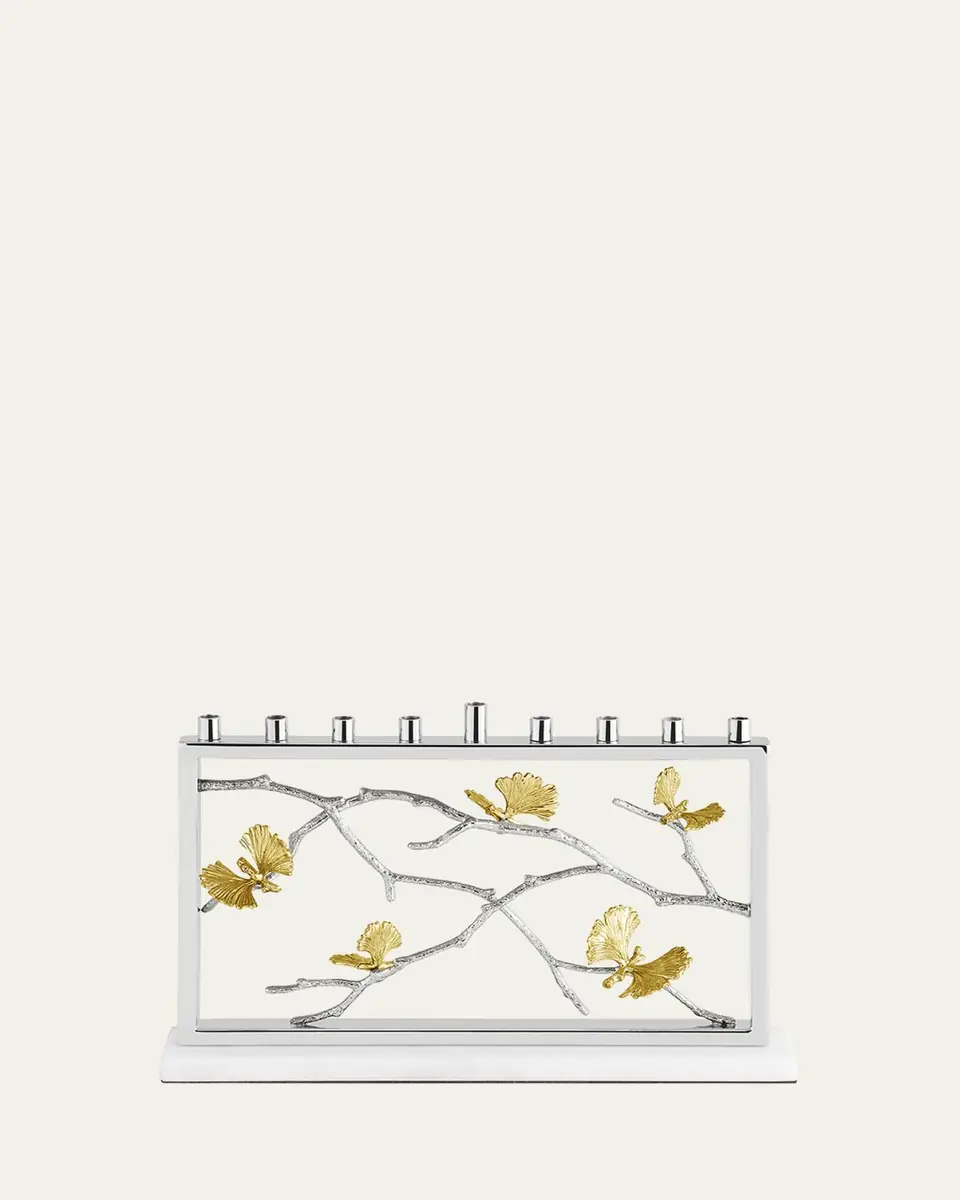 Michael Aram Butterfly Ginkgo Luxe Menorah | Thumbnail 2