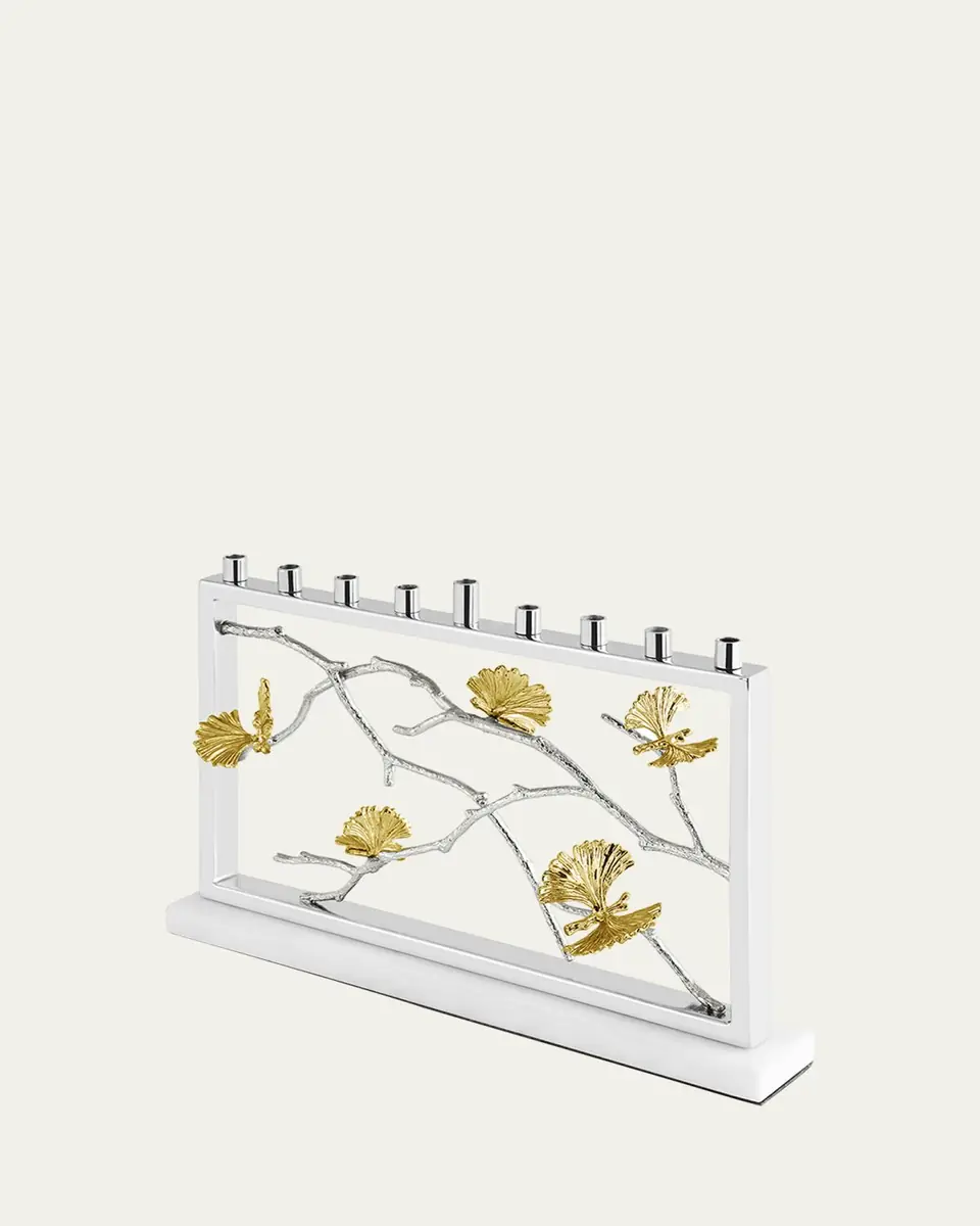 Michael Aram Butterfly Ginkgo Luxe Menorah | Thumbnail 3