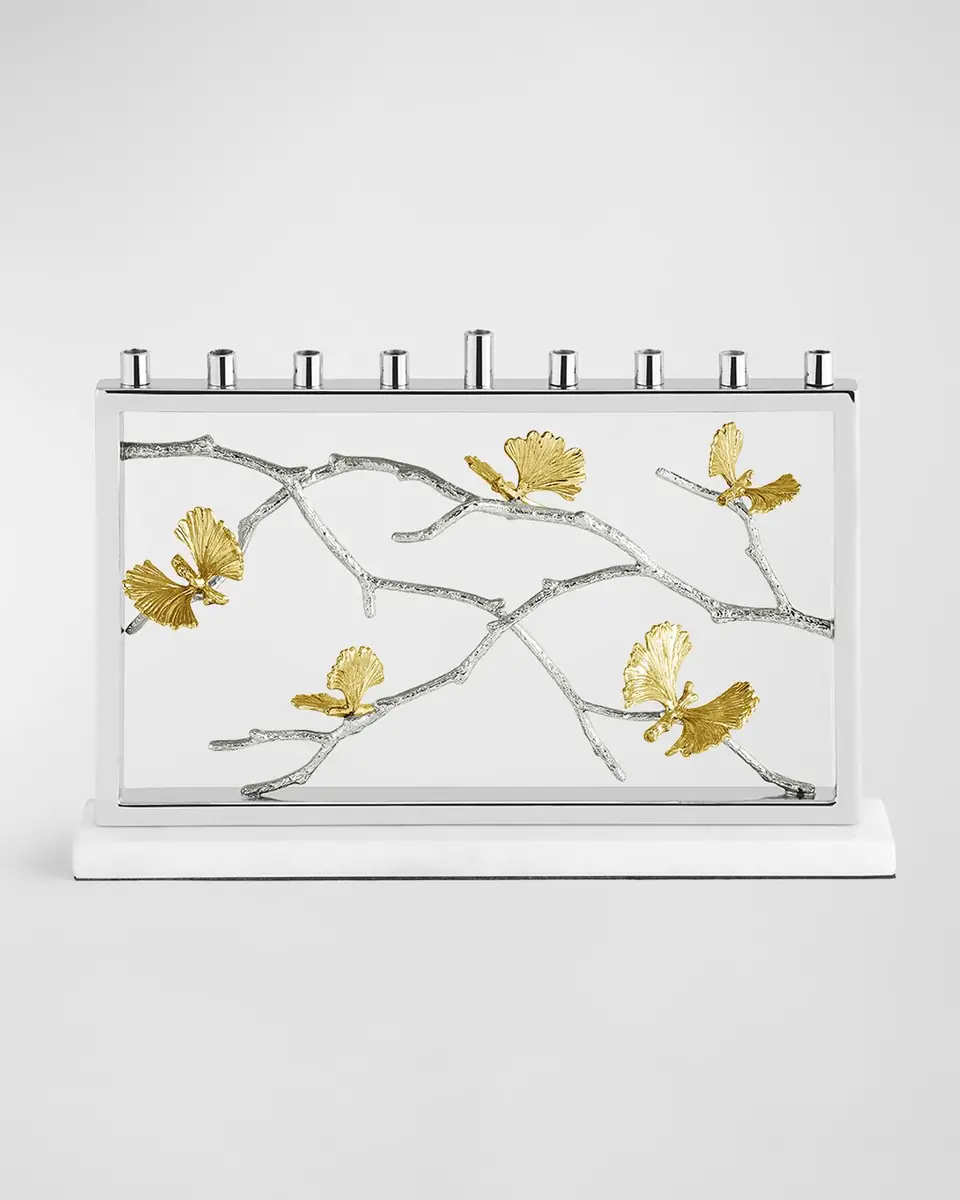 Michael Aram Butterfly Ginkgo Luxe Menorah | Thumbnail 4