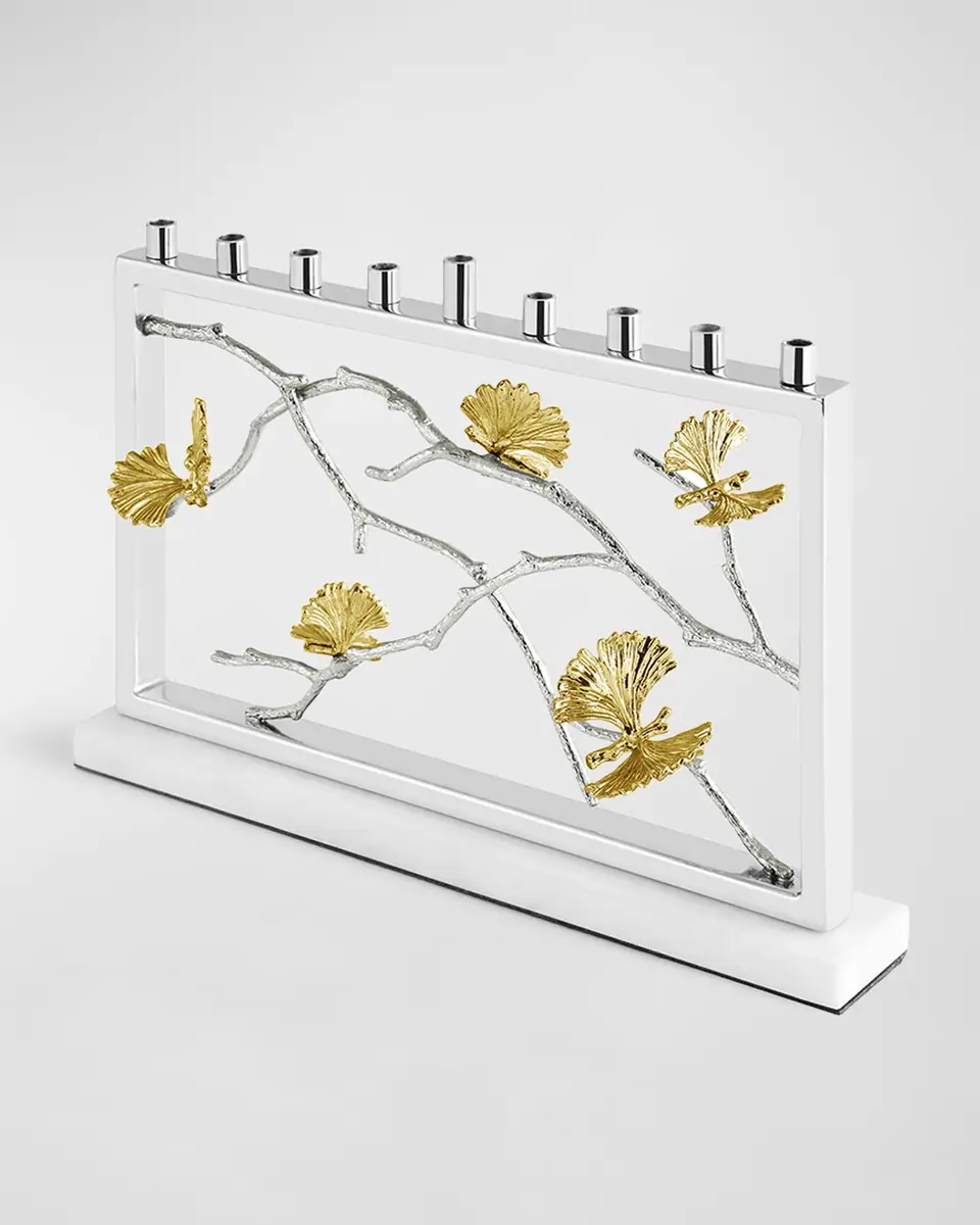 Michael Aram Butterfly Ginkgo Luxe Menorah | Thumbnail 5