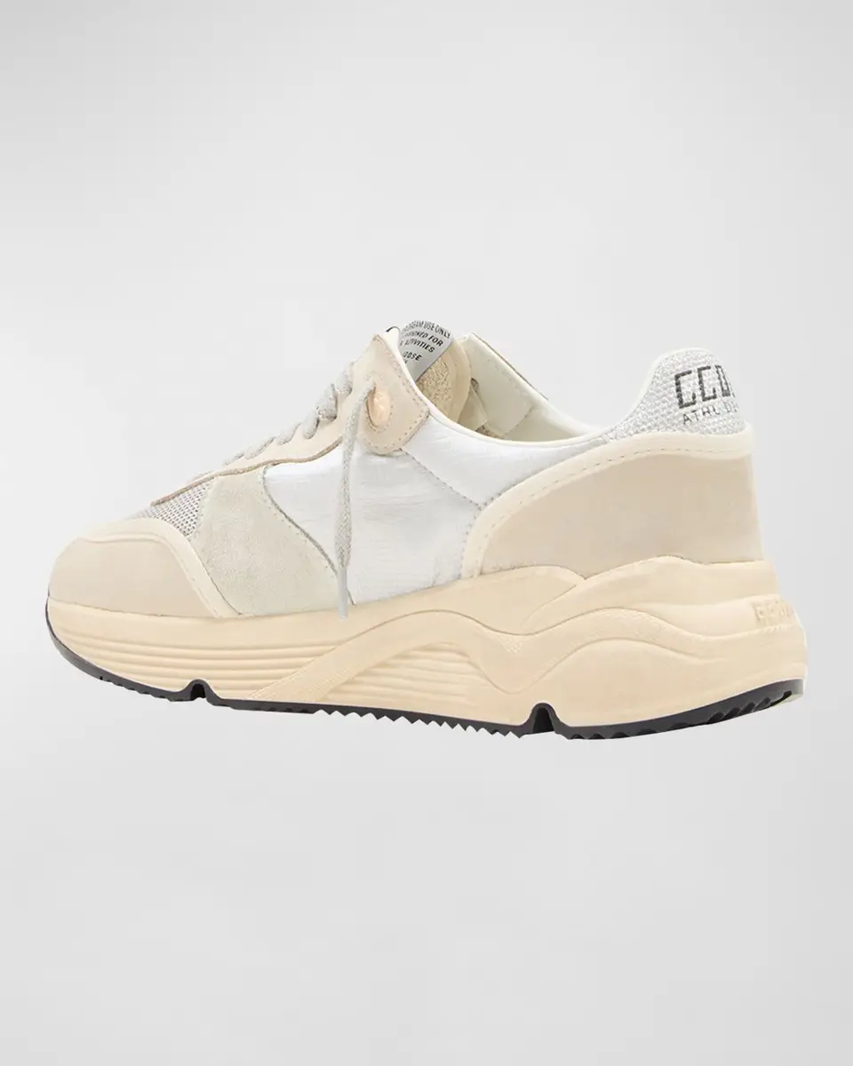 Golden Goose Star Nylon Leather Running Sneakers | Thumbnail 3