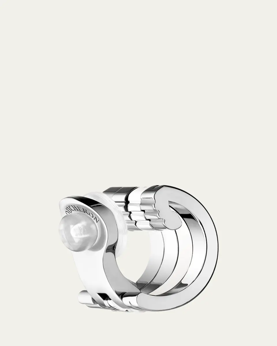 Boucheron Quatre Double White Edition Clip Earring, Single | Thumbnail 3 Boucheron Quatre Double White Edition Clip Earring, Single | Thumbnail 3