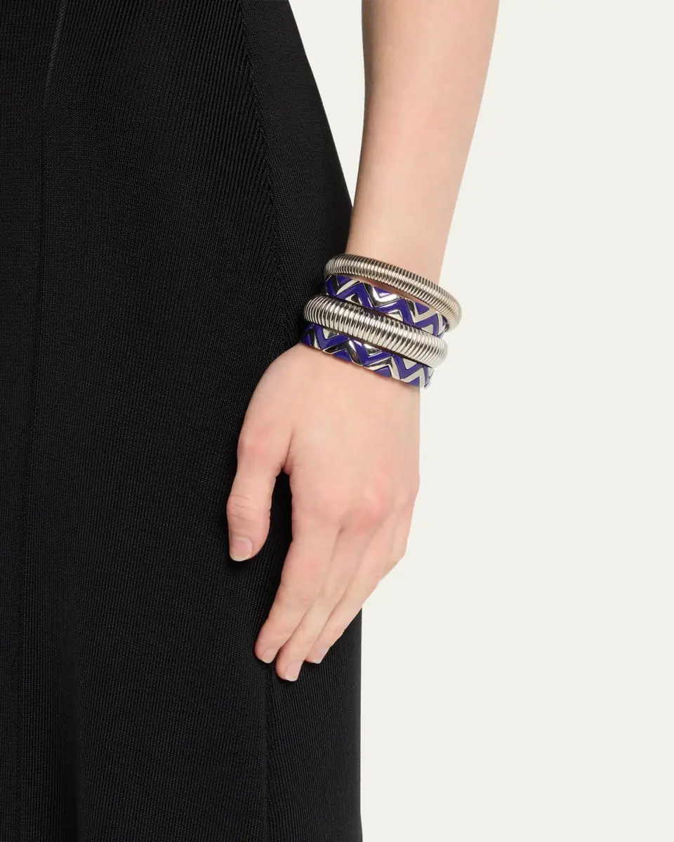 ben-amun The Santorini Stack Cobra Bracelets, Set of 4 | Thumbnail 2