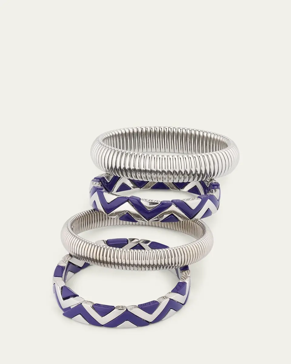 ben-amun The Santorini Stack Cobra Bracelets, Set of 4 | Thumbnail 3
